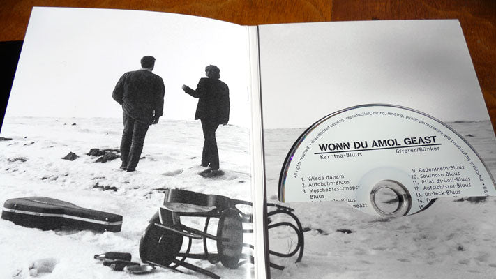 Innenansicht Booklet und CD Wonn du amol geast. Karntna-Bluus